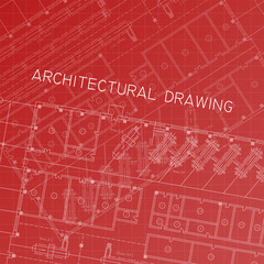 Architectural drawing. Architectural plan in vector.