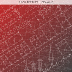 Architectural drawing. Architectural plan in vector.