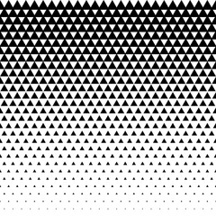 Seamless Abstract dotted surface. Seamless halftone effect pattern. Halftone effect background. Halftone effect pattern with Black triangles. Geometric seamless pattern. Simple background.