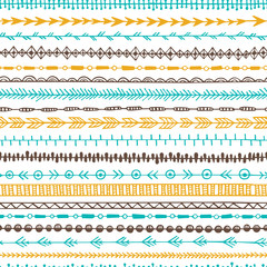 Ethnic pattern with hand drawn elements