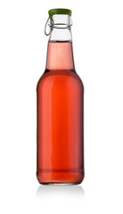 sweet soft drink bottle on white