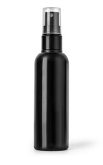 Black plastic bottle spray \