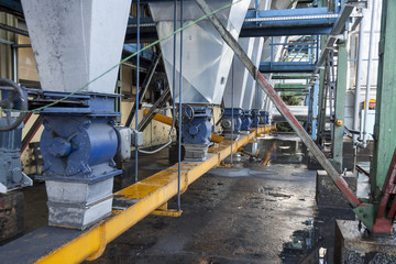 Ash installation in coal power station.