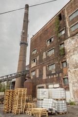 Outdoor of paper mill - Poland