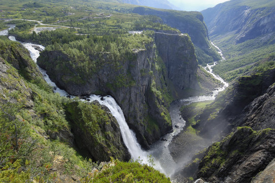 Voringfoss waterfall, near Eidfjord, Hordaland