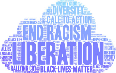 Obraz premium Liberation Word Cloud