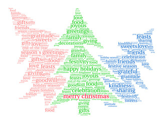Merry Christmas Word Cloud