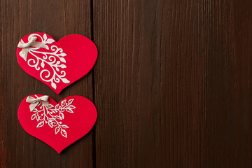 Valentine's day background with valentine card
