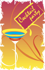 Invitation card for cocktail party