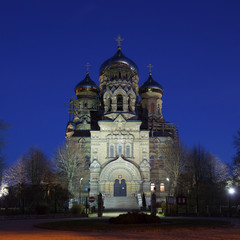 Fototapeta na wymiar Liepaja, Latvia Russian orthodox church