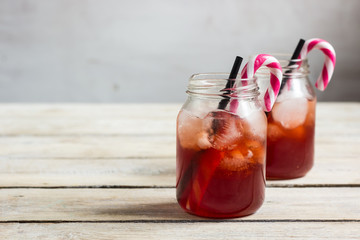 Red Christmas cocktail