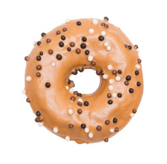 Donut on white background