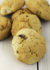 Cookies on the wooden background