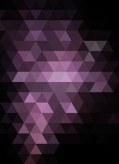 Obraz premium Abstract dark-violet background with purple and lilac triangles