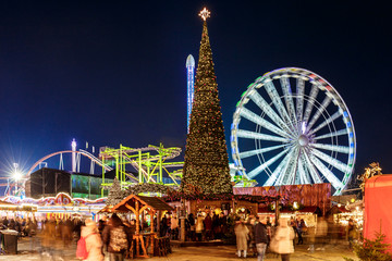 Christmas fair in Hyde park in 2016