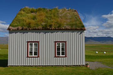 Haus im Dorf Glaumbaer (Island)