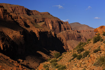 Todra Schlucht, Tinghir, Marokko, Weg zum Plateau < english> Todgha Gorge, Tinghir, Morocco