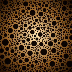 Gold abstract seamless pattern. Vector illustration.