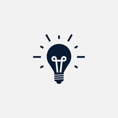Idea bulb icon simple illustration