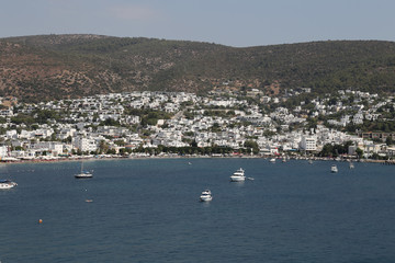 Bodrum Town in Aegean Coast of Mugla, Turkey