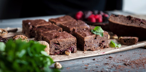 homemade chocolate brownies