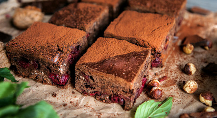 homemade chocolate brownies