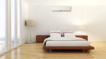 Camera da letto con aria condizionata