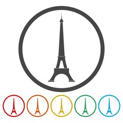 Eiffel tower vector illustration icon