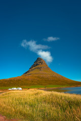Fototapeta premium Wonderful mountain Kirkjufell in Iceland, summer
