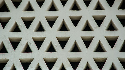white triangle building pattern background wall