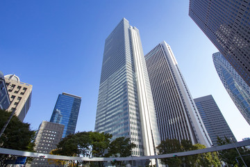 Fototapeta na wymiar 新宿の高層ビル街　Cityscape of Shinjuku,Tokyo