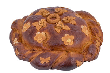 Traditional round loaf for the holidays.