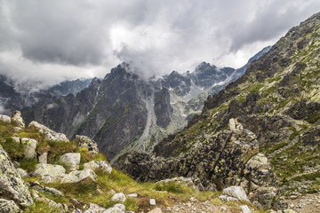 Mountain pass in the High Tatras
