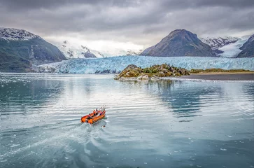 Runde Alu-Dibond Bilder Gletscher Gletscher
