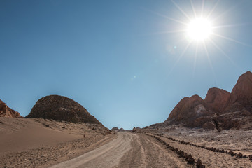 Moon Valley in Atacama Desert, Chile.
