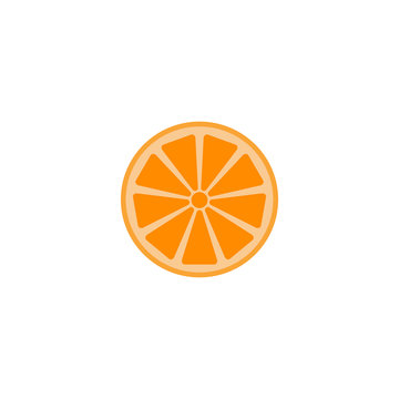 Orange solid line icon, healthy fruit, vector graphics, a colorful linear pattern on a white background, eps 10.