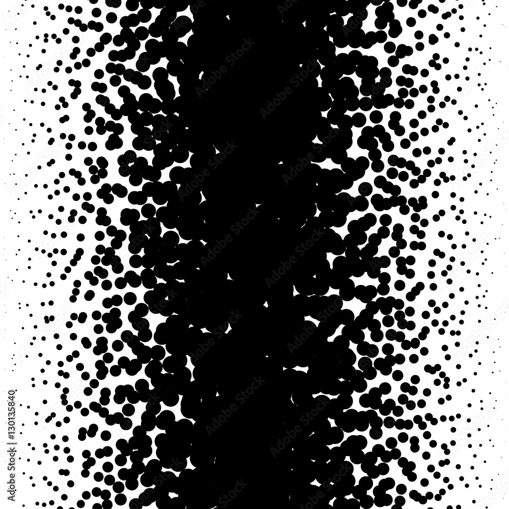 Poster random circles pattern. halftone pattern, halftone gradient with