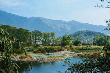 The rural and river scenery