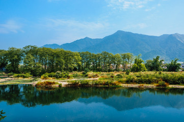 The rural and river scenery