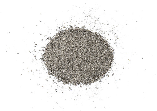 Ground long pepper isolated on white background