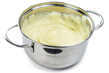 Mashed Potatoes isolated on white