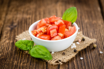 Portion of Diced Tomatoes