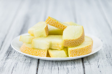 Portion of Honeydew Melon (selective focus)