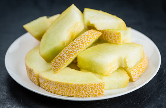 Honeydew Melon (selective focus, close-up shot)