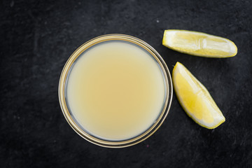 Fresh made Lemon Juice