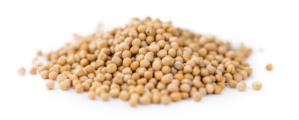 Mustard Seeds isolated on white