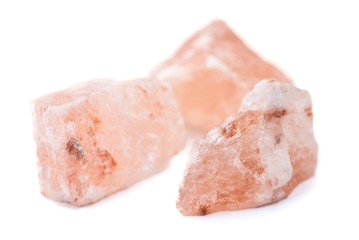 Himalayan Salt (isolated on white)