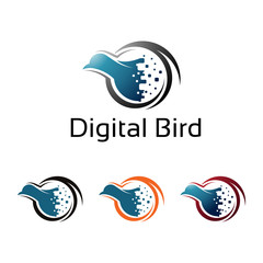 Digital Bird Pixel Internet Virtual Computer Illustration