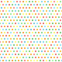 Star pattern. Multicolor seamless vector background