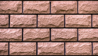 Texture of rose decorative tiles in form of brick